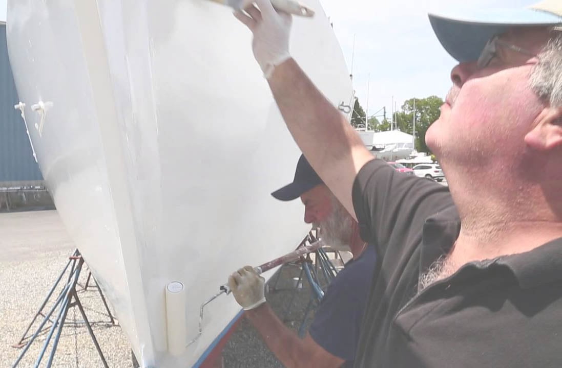 Polyester boot zelf schilderen