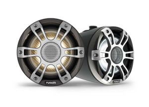 Fusion SG-FLT883SPG 8.8'' Sports Grey Tower Speakers, CRGBW LED, set van 2