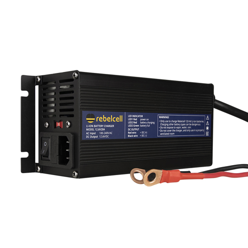 Rebelcell acculader 12.6V20A Li-ion