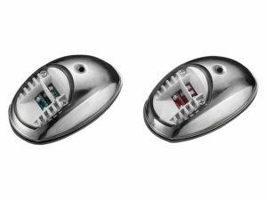 Navigatieverlichting LED rvs opbouw set (sb+bb)