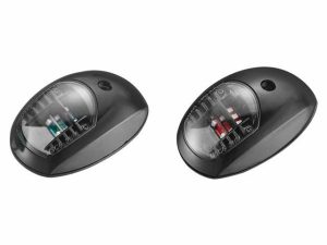 Navigatieverlichting LED zwart opbouw set (sb+bb)