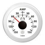 VDO Viewline ampèremeter -150A/+150A wit 52mm