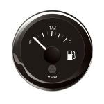 VDO Viewline brandstofmeter E-F zwart 52mm hevelvlotter