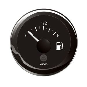 VDO Viewline brandstofmeter E-F zwart 52mm hevelvlotter