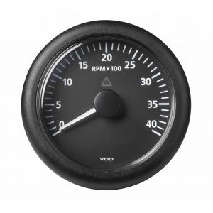 VDO Viewline toerenteller 0-4000rpm zwart 85mm