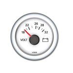 VDO Viewline voltmeter 12V wit 52mm