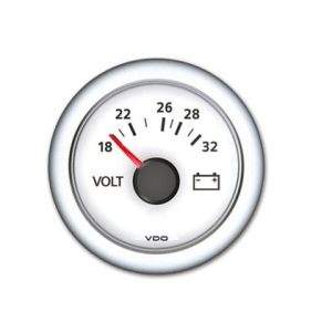 VDO Viewline voltmeter 24V wit 52mm