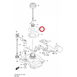 Suzuki rubber onder tankdop 65284-97L00