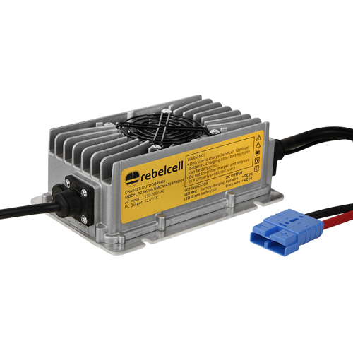 Rebelcell 12.6V20A lithium acculader waterdicht
