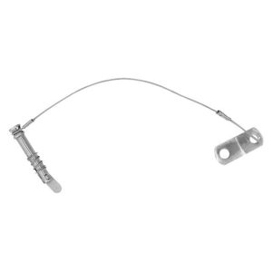 Dropnose pin RVS met kabel en montageplaat