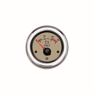 Vetus voltmeter crème 12V (8-16V) VOLT12N
