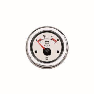 Vetus voltmeter wit 12V (8-16V) VOLT12W