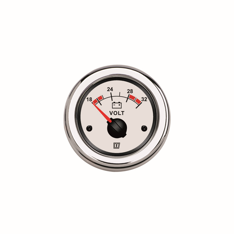 Vetus voltmeter wit 24V (16-32V) VOLT24W