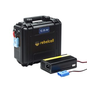 Rebelcell outdoorbox 12.35 met lader (10A of 20A)