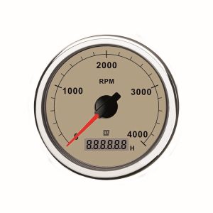 Vetus toerenteller met digitale urenteller crème 4000rpm TACHN4000