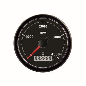 Vetus toerenteller met digitale urenteller zwart 4000rpm TACHB4000