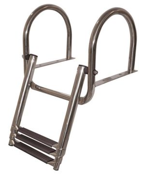 Hollex telescopische zwemtrap rvs316 3+1 treden