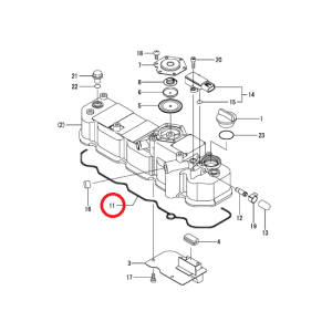 Yanmar klepdekselpakking 129C00-11310