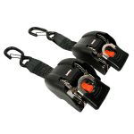 Speedstrap Tie-down automatisch oprolbare spanbanden, rvs ratel, 2 st.