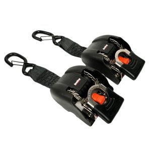 Speedstrap Tie-down automatisch oprolbare spanbanden, rvs ratel, 2 st.