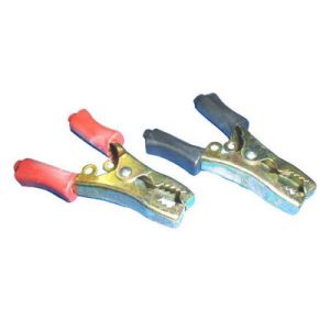 Veerklem 40A geisoleerd zwart