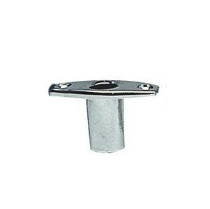 Roeidolpot verchroomd inbouw 48mm